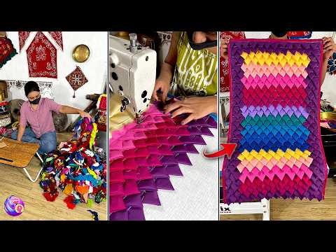 A New way to make doormat from Scraps of Clothe