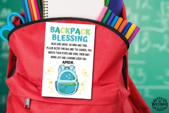 Backpack Blessing Tags (Blue) – Printable Back to School Gift Tags