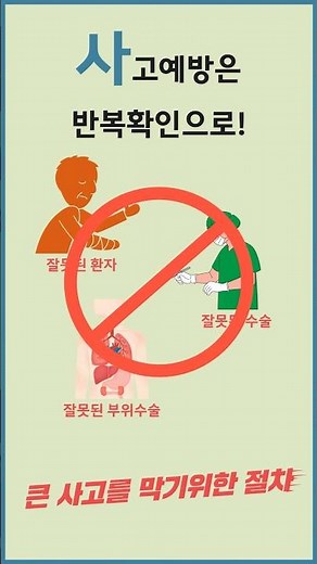 간호조무사를 위한 60초 2편 - 수술전 확인절차는 왜 이렇게 많을까? #shorts