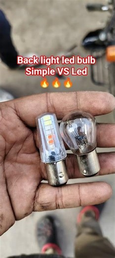 Back light led bulb (Simple VS Led)🔥🔥#youtubeshorts #shorts #trending #viral #shortsvideo #ytshorts