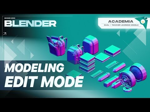 MODELING BLENDER | LowPoly in Edit Mode | DUAL Academia