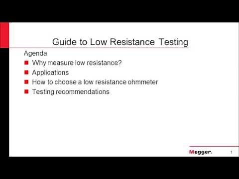 Guide to Low Resistance Testing