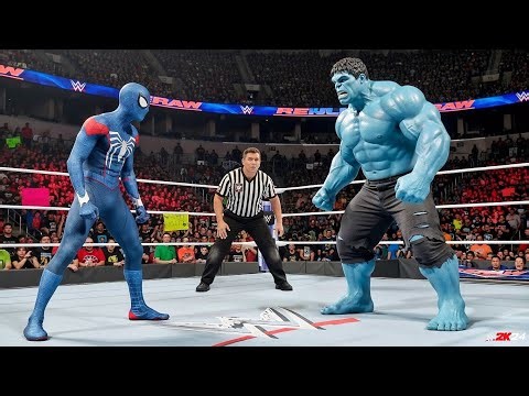 BLUE SPIDERMAN vs BLUE HULK - EPIC BATTLE
