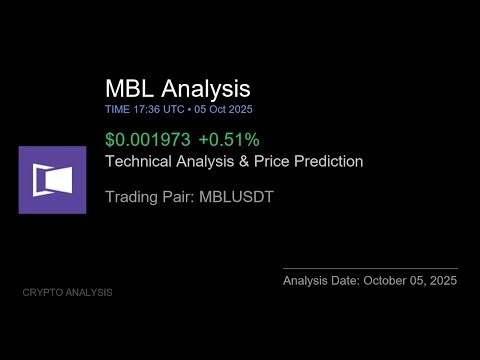 MBL (MBLUSDT) Technical Analysis - Price Prediction & Buy or Sell October 05, 2025