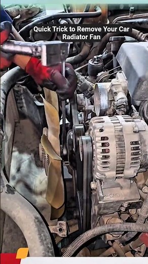 Quick Trick to Remove Your Car Radiator Fan #shorts #mechanic
