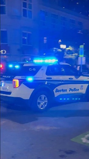 Boston PD responding at night #police #lawenforcement #boston #nightlife #city
