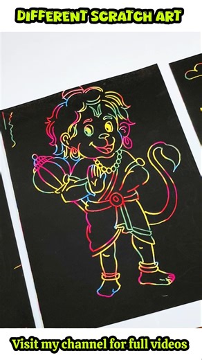 scratch art for beginners 😱😲 #shorts #drawing #art