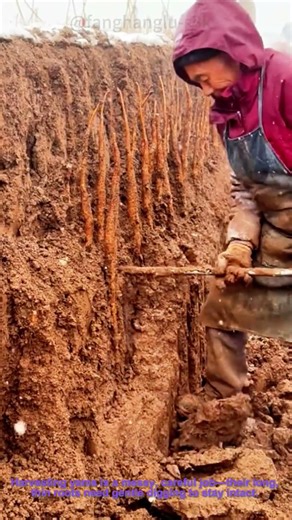 Yam Harvesting: Digging Up Fresh Yams from the Soil