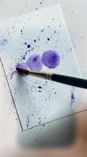 Abstract Flower Art with Watercolor & Pen #shorts