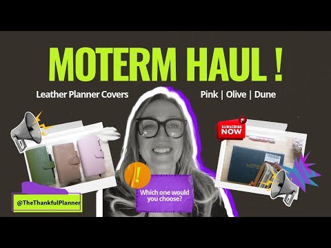 MOTERM leather planner cover Haul ✨ Pink, Olive & Dune Traveler’s Notebooks