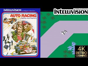 Auto Racing Intellivision 4k Gameplay