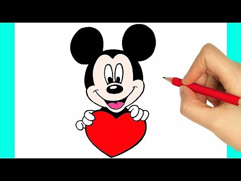 COMMENT DESSINER MICKEY MOUSE FACILE