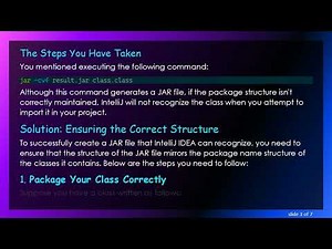 How to Convert a Java Class to a JAR and Use It as an External Library in IntelliJ IDEA