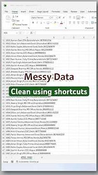 Excel Data Cleaning in Seconds 🔥 Split Column + Remove Duplicates