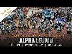 CHAOS SPACE MARINES (Alpha Legion) 10th Edition 2000pts List Warhammer 40K Complete Army