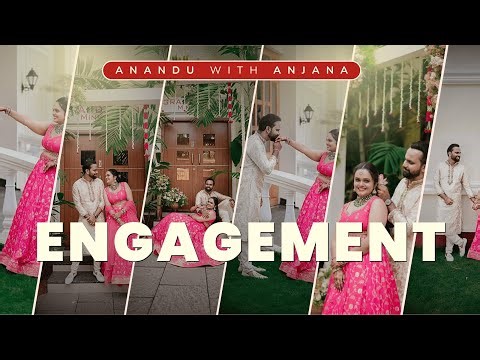 Anandu & Anjana’s Hindu Kerala Engagement Highlights | Traditional Engagement Ceremony #engagement