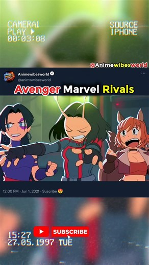 Avengers Marvel Rivals 4K Animation 😍 #viral #animefan