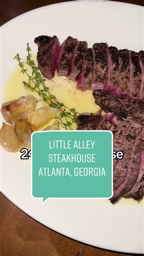 📍Little Alley Steakhouse in Atlanta, GA. #steakhouse#atlanta#restaurant#littlealleysteakhouse#buckhead#food#foodie#foodtiktok#foodlover#foodreview