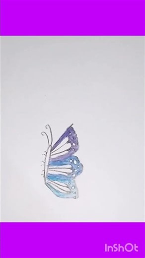 How to make a cute Butterfly 🦋 #drawing #easy # Butterfly 🦋