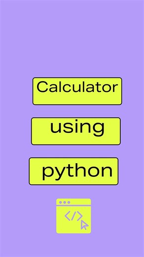 Calculator using python. #youtubeshorts #coding #python #calculator #viral #learningpython