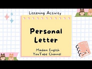 Personal letters examples