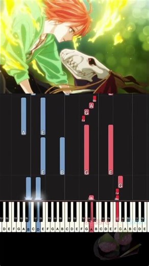The Ancient Magus' Bride Opning Piano #shorts #AnimePiano #MahoutsukaiNoYome