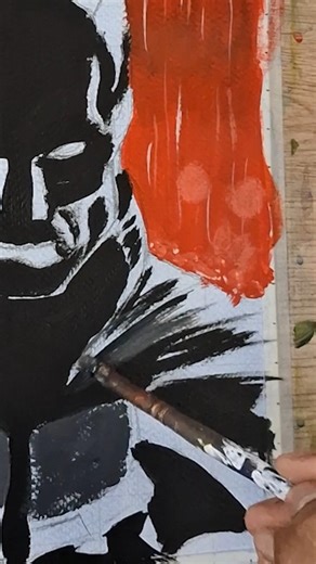 Day 1 of painting batman 😎 #art #music
