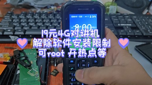 小黄鱼19米购入cyton-a3 4G对讲机 通过高通9008刷机工具解除软件安装限制 可装magisk 刷入root 解锁更多玩法