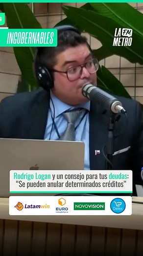 Hoy en #Ingobernables el abogado Rodrigo Logan dio un consejo para aliviar tus deudas 😱 Ingobernables es presentado por @novovision.cl @euroinmobiliariachile @Delex.cl y @Latamwin💪🏻 Escúchanos de lunes a viernes de 17 a 18 horas en la 95.9FM en Santiago 📻, lametrofm.cl, en el canal 194 de Zapping 📡 y en nuestro canal de Youtube: La Metro TV 📺 #Chile #LaMetro #SomosComoTú | Lametro.fm