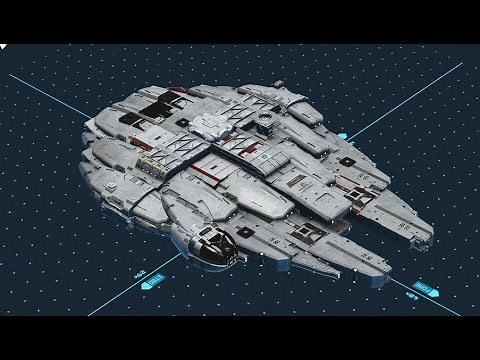 Star Wars Millennium Falcon Build in Starfield