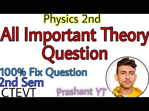 Important Theory Question from Engineering Physics II |2nd Sem| Prashant YT |CTEVT| Diploma Civil |