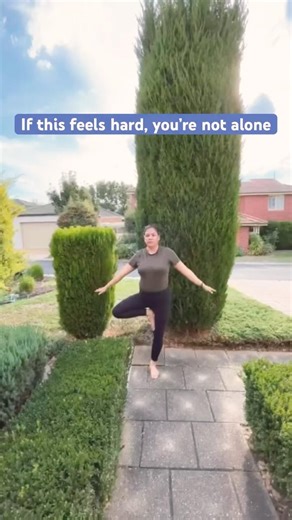 “Tree Pose Challenge 🌳 Can You Hold It Without Falling?”