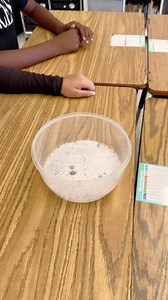 Nothing scary here, just science! 👻 Our 5th graders explored chemical reactions with a Dancing Ghost STEM experiment! 🎃💥 | Portland Elementary