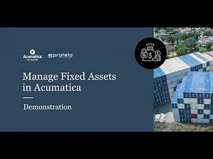 Manage Fixed Assets in Acumatica