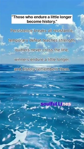 Persistence Never Fails | Winners Endure Longer | Powerful Motivation Quote