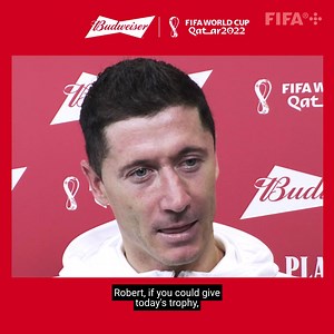 466K views · 10K reactions | 爛 "Giving us hope" Robert Lewandowski reflects on the priceless contributions from his teammates in securing an essential win for Poland.  #POLKSA  #POTM #YoursToTake #BudweiserWorldCup #BringHomeTheBud | FIFA World Cup | Facebook