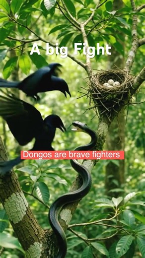 A big Fight #drongo #snake #fighting #nature #wildlife