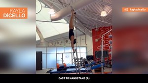 First-ever full-twisting triple back, the greatest beam mount of all time
