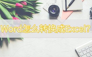 Word怎么转换成Excel？教你个轻松转换的方法