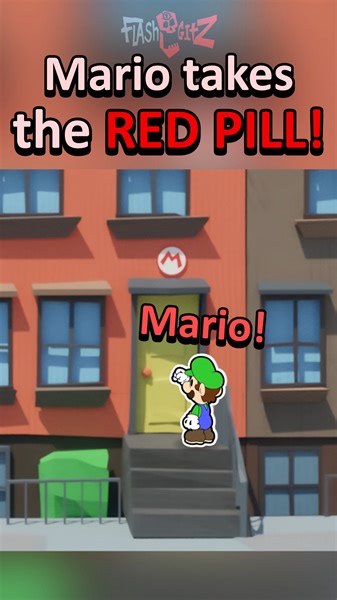 134K views · 2.6K reactions | Mario takes the RED PILL!  #flashgitz #animationmeme #nintendo #mario | Flashgitz | Facebook