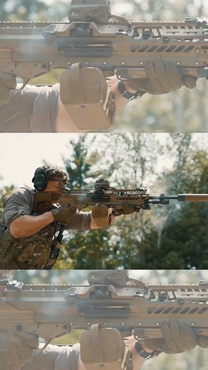 Garand Thumb on Instagram: "A good example of the recoil mitigation system of the Army’s new @sigsauerinc M250 at work. Despite firing a much more powerful round than the SAW and being much lighter it recoils roughly the same. Pretty wild."