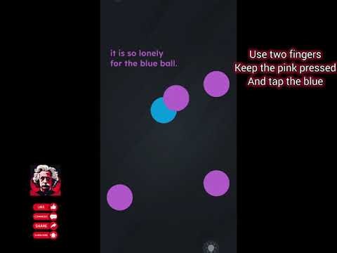 Game is Hard level 61 it is so lonely for the blue ball, Walkthrough Solution