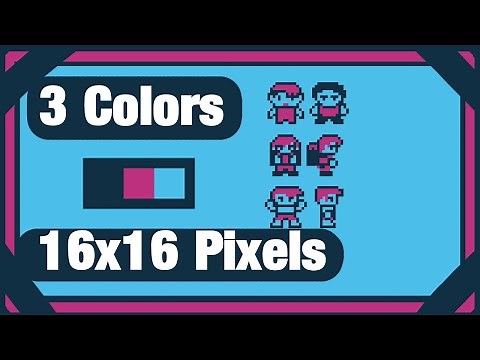 How I Draw A 16x16 Pixel Art Sprite For GB Studio #pixelart #digitalart #arttutorial