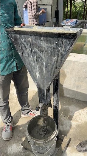 V funnel test of self compacting concrete
