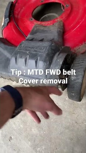Quick tip to remove FWD belt cover from a MTD/TroyBilt