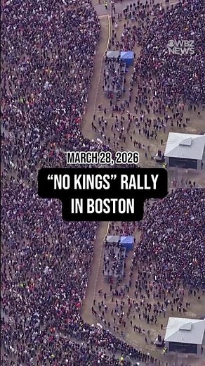 "No Kings" rally in Boston, Massachusetts on March 28, 2026