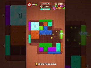 Wood Block Jam Level 78 Solution Walkthrough