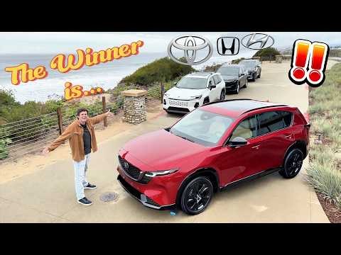ALL-NEW 2026 Mazda CX-5 vs Toyota RAV4 vs Honda CR-V vs Hyundai Tuscon!