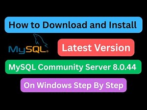 How to download and install latest version of MySQL Community Server 8.0.44