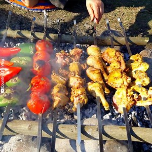 3.8M views · 139K reactions | Organic chicken and vegetables roasted over fire - natural is the best!  Watch original video by Country Life Vlog - youtube.com/watch?v=O1rComBTaao | Taste Life | Facebook